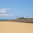 Dunas de Maspalomas al atardecer en el sur de Gran Canaria