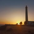Faro de Maspalomas al atardecer en Gran Canaria